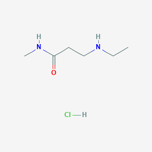 molecular formula C6H15ClN2O B1383457 3-(ethylamino)-N-methylpropanamide hydrochloride CAS No. 1803609-52-0