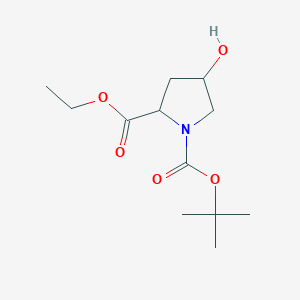 molecular formula C12H21NO5 B13834581 (4R)-1-Boc-4-hydroxy-L-proline ethyl ester 