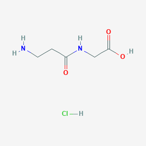 2-(3-Aminopropanamido)acetic acid hydrochloride