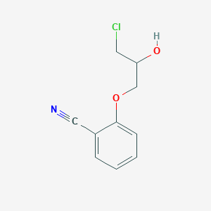 molecular formula C10H10ClNO2 B13834649 2-(3-Chloro-2-hydroxypropoxy)benzonitrile CAS No. 42864-99-3