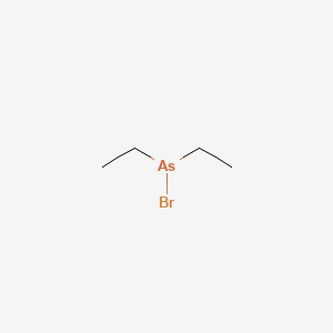 molecular formula C4H10AsBr B13834666 Arsinous bromide, diethyl- CAS No. 3399-96-0