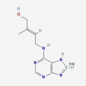 molecular formula C10H13N5O B13834678 Zeatin-8-14C 