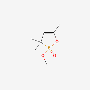 molecular formula C7H13O3P B13834684 2-Methoxy-3,3,5-trimethyl-2,3-dihydro-1,2-oxaphosphole 2-oxide CAS No. 4335-89-1