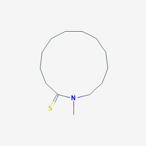 molecular formula C13H25NS B13834694 1-Methyl-1-azacyclotridecane-2-thione CAS No. 34949-18-3