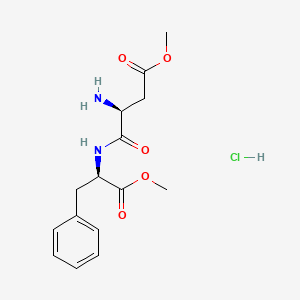 molecular formula C15H21ClN2O5 B13834704 (S)-methyl 3-amino-4-((R)-1-methoxy-1-oxo-3-phenylpropan-2-ylamino)-4-oxobutanoate hydrochloride 