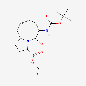 ethyl 6-[(2-methylpropan-2-yl)oxycarbonylamino]-5-oxo-2,3,6,7,10,10a-hexahydro-1H-pyrrolo[1,2-a]azocine-3-carboxylate