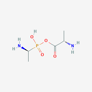 molecular formula C5H13N2O4P B13834762 [(1S)-1-aminoethyl]-[(2S)-2-aminopropanoyl]oxyphosphinic acid 