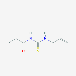 molecular formula C8H14N2OS B13834775 Propanamide, 2-methyl-n-[(2-propenylamino)thioxomethyl]- 