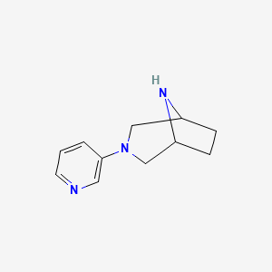 molecular formula C11H15N3 B13834782 3-(Pyridin-3-YL)-3,8-diazabicyclo[3.2.1]octane CAS No. 286944-38-5