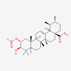 molecular formula C32H50O5 B13834790 2-O-Acetylcorosolic acid 