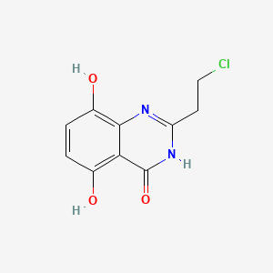 2-(2-chloroethyl)-5,8-dihydroxy-3H-quinazolin-4-one