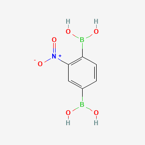 p-Benzenediboronic acid, 2-nitro-