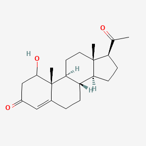 (8S,9S,10R,13S,14S,17S)-17-acetyl-1-hydroxy-10,13-dimethyl-6,7,8,9,10,11,12,13,14,15,16,17-dodecahydro-1H-cyclopenta[a]phenanthren-3(2H)-one