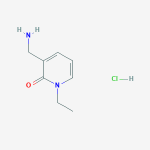 B1383485 3-(Aminomethyl)-1-ethyl-1,2-dihydropyridin-2-one hydrochloride CAS No. 1795440-08-2