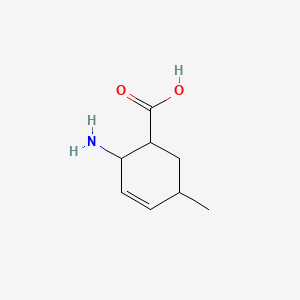 molecular formula C8H13NO2 B13834875 2-Amino-5-methylcyclohex-3-ene-1-carboxylic acid 