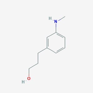 molecular formula C10H15NO B13834889 3-(3-(Methylamino)phenyl)propan-1-ol 