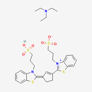 N,N-diethylethanamine;3-[2-[(3E)-3-[3-(3-sulfopropyl)-1,3-benzothiazol-2-ylidene]cyclopenten-1-yl]-1,3-benzothiazol-3-ium-3-yl]propane-1-sulfonate