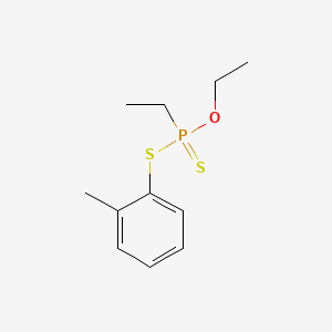 molecular formula C11H17OPS2 B13834908 O-Ethyl S-(2-methylphenyl)ethylphosphonodithioate CAS No. 3099-88-5