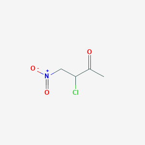 molecular formula C4H6ClNO3 B13834926 2-Butanone,3-chloro-4-nitro- 