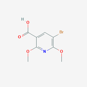 molecular formula C8H8BrNO4 B1383497 5-溴-2,6-二甲氧基吡啶-3-羧酸 CAS No. 1826110-12-6