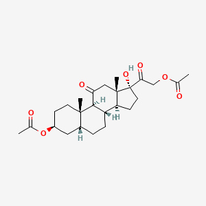 molecular formula C25H36O7 B13834970 3Beta,5Beta-Tetrahydro Cortisone 3,21-Diacetate 