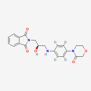 4-[((2R)-Hydroxy-3-phthalimido)propylamine]phenyl-3-morpholinone-d4