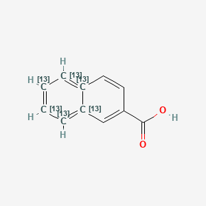 molecular formula C11H8O2 B13835011 naphthalene-2-carboxylic acid 