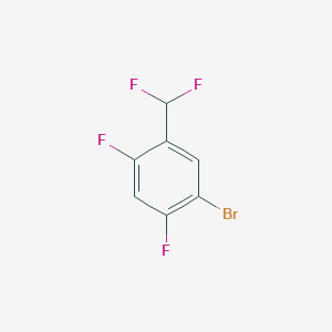 molecular formula C7H3BrF4 B1383503 5-Bromo-2,4-difluorobenzodifluoride CAS No. 1804408-88-5