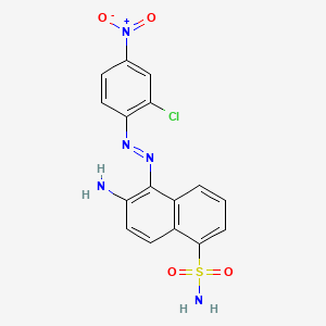 1-Naphthalenesulfonamide, 6-amino-5-[(2-chloro-4-nitrophenyl)azo]-