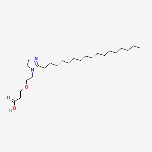 3-(2-(2-Heptadecyl-4,5-dihydro-1H-imidazol-1-yl)ethoxy)propionic acid