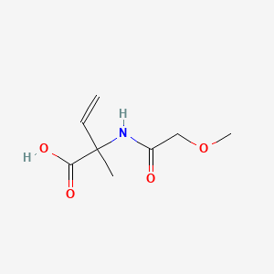 molecular formula C8H13NO4 B13835087 2-[(2-Methoxyacetyl)amino]-2-methylbut-3-enoic acid 