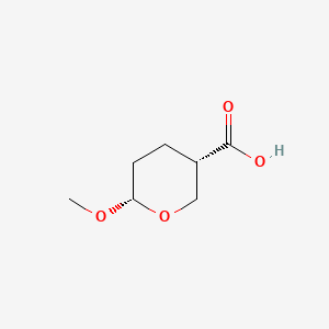 2H-Pyran-3-carboxylic acid, tetrahydro-6-methoxy-, cis-(9CI)