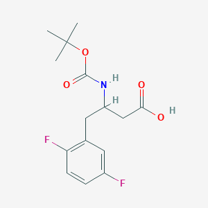 molecular formula C15H19F2NO4 B13835106 3-tert-Butoxycarbonylamino-4-(2,5-difluoro-phenyl)-butyric acid CAS No. 1271773-97-7