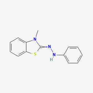 N-[(3-methyl-1,3-benzothiazol-2-ylidene)amino]aniline