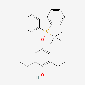 4-[Tert-butyl(diphenyl)silyl]oxy-2,6-di(propan-2-yl)phenol