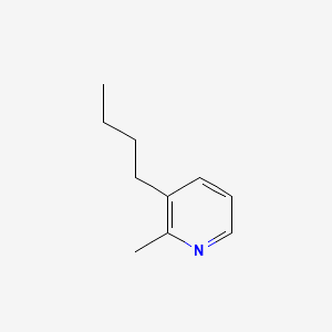 molecular formula C10H15N B13835251 2-Picoline, 3-butyl- 