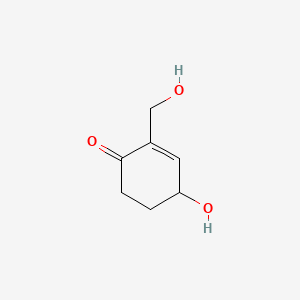 4-Hydroxy-2-(hydroxymethyl)cyclohex-2-en-1-one