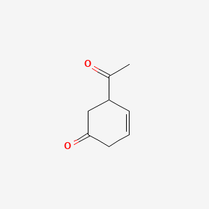 molecular formula C8H10O2 B13835284 3-Cyclohexen-1-one, 5-acetyl- 