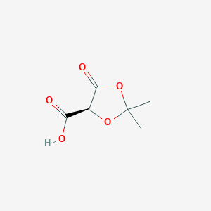 molecular formula C6H8O5 B13835290 (4S)-2,2-Dimethyl-5-oxo-1,3-dioxolane-4-carboxylic acid CAS No. 294659-27-1