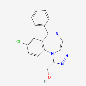 molecular formula C17H13ClN4O B13835300 -hydroxy Alprazolam 