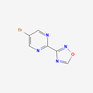 molecular formula C6H3BrN4O B1383531 3-(5-Bromopyrimidin-2-yl)-1,2,4-oxadiazole CAS No. 2098092-67-0