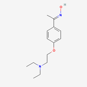 molecular formula C14H22N2O2 B13835333 N,N-diethyl-2-{4-[(1E)-N-hydroxyethanimidoyl]phenoxy}ethanamine 