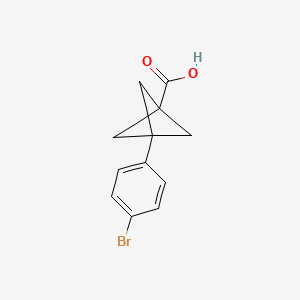 3-(4-Bromophenyl)bicyclo[1.1.1]pentane-1-carboxylic acid