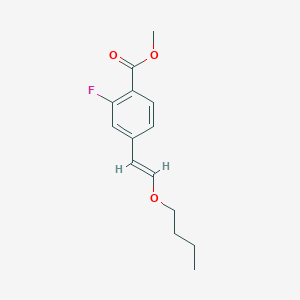 molecular formula C14H17FO3 B1383537 4-(2-Butoxyethenyl)-2-fluoro-benzoic acid methyl ester CAS No. 1352721-91-5