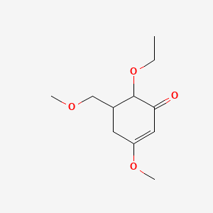 6-Ethoxy-3-methoxy-5-(methoxymethyl)cyclohex-2-en-1-one