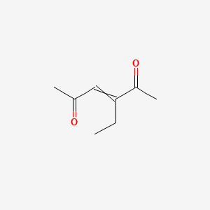 molecular formula C8H12O2 B13835377 3-Ethylhex-3-ene-2,5-dione 