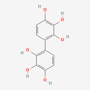 molecular formula C12H10O6 B13835397 2,2',3,3',4,4'-Biphenylhexol CAS No. 4274-29-7