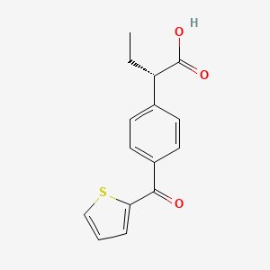 molecular formula C15H14O3S B13835401 (S)-2-[4-(thien-2-ylcarbonyl)phenyl]butyric acid 