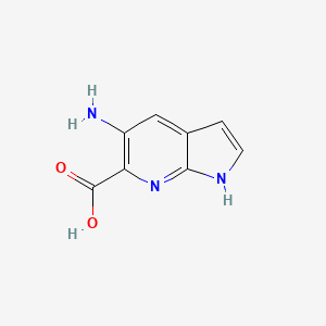 molecular formula C8H7N3O2 B1383544 5-Amino-7-azaindole-6-carboxylic acid CAS No. 1260382-38-4