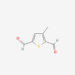 molecular formula C7H6O2S B13835440 3-Methylthiophene-2,5-dicarbaldehyde 